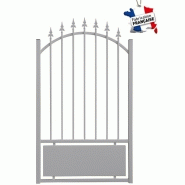 Portillon cintré en acier - forme chapeau de gendarme - différentes couleurs et hauteurs disponibles_1