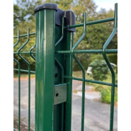 Poteau à clips pour grillage  rigide  -  TEMPO_1