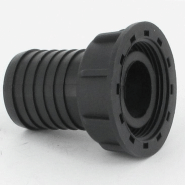 Raccord annelé - Droit - avec écrou - F 1