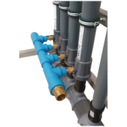 Récupérateur de chaleur vertical centralisé sur eau grise Evolsys - Disponible sur base Shower Pipe 1,7m - 2,1m de 1,8 à 9m3/h - SPX_1