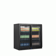 Arrière bar réfrigéré 2 portes BA21S noir TEFCOLD_1