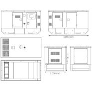 Groupe électrogène diesel stationnaire insonorisé TIGER 180YC - 178 kVA industriel_1