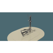 Kit complet plateau fitness en acier inoxydable – Vélo elliptique, vélo, twister, steps et panneau – Référence BTKF1_1