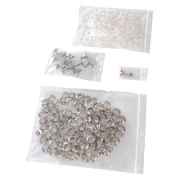 Sachet à fermeture zip - Trou de suspension 6 mm - Ouverture facile avec lèvres décalées - Référence 740200_1