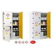 Armoire de sécurité multirisques - fermeture automatique - coupe-feu 30mn