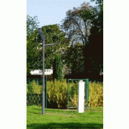 Lampadaire urbain solaire combi 1 / led / 10 w / 1166 lm / en aluminium et acier galvanisé thermolaqué / 3.3 m