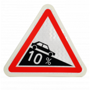 Panneau de danger A16 - Descente dangereuse_1