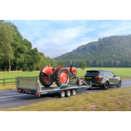 Remorque plateau  polyvalente et hautement  configurable - Disponible en version simple ou double essieu - trois roues - CONNECT - 476-5021-35-3-12_1