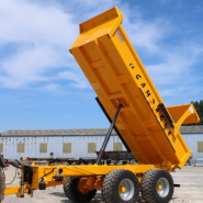 Benne TP - La Campagne - Caisse Hardox robuste avec vérin devant l'essieu Bogie_1