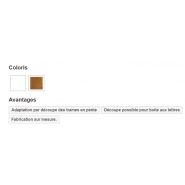 Clôture PVC CL 15 / Type 13 - CG Pro - Lisses horizontales 120 x 28 mm rectangle - Claire voie_1