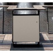 Corbeilles PLAZA - Poubelle publique - The Italian Lab - Dimensions: L 600, P 300, H 870mm - Capacité: 75 L_1