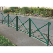 Barrière main courante HERITAGE en acier peint sur zinc - Longueur 800 ou 1500 mm - Plusieurs configurations possibles_1