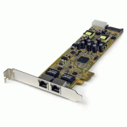 Carte Réseau PCI Express 2 ports Gigabit Ethernet RJ45 10/100/1000Mbps - POE/PSE_1