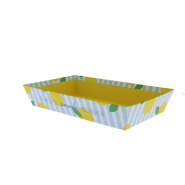 Corbeille carton rectangulaire Bonheur 33x20x6 cm_1