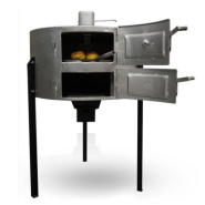 Four à bois métallique et isolé par un tissu ignifuge, Capacité de 6 à 40 pains selon le modèle - RÉF. VKH01 ET VHK02_1