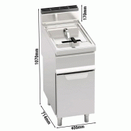 Friteuse à gaz professionnelle 15 litres sur meuble_1