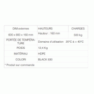 Palette en plastique 600 x 800 mm - conception novatrice, matériau recyclable et techniques modernes_1