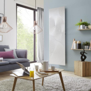 Radiateur connecté Irisium Serenity vertical 1000W blanc carat  - Atlantic - 604213_1