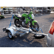 Remorque facile à utiliser à 1 essieu de 600 kg idéale pour le transport de 2 motos ou 400 kg - trigano tpm2s_1