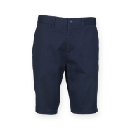 Short Chino Stretch Homme - Réf: FR605 - 97% coton, tissu extensible, tailles XS à XXL - Couleurs Navy et Stone_1