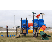 Structure de jeu Modus XL JR306 - Grandes structures colorées en métal et PE-LD, conformes EN1176-1:2017_1