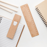 Marque-pages en bois - règle 11 cm - couleur naturelle - poids 2 g_1