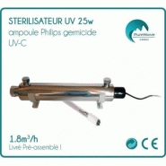 Stérilisateur d'eau UV 25W - Ampoule Philips - Débit 1,8 m3/h - Acier inoxydable_1