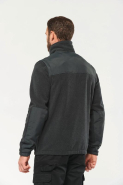 Veste polaire manches amovibles homme - Réf: WK9105 - 2 en 1, doublée et renforcée_1