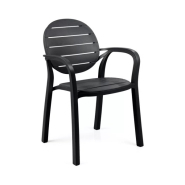 Fauteuil en résine PALMA - Stamp - empilable, intérieur/extérieur, traité anti-UV_1