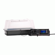 Mini serre rigide LED avec lampe horticole, nappe chauffante et thermostat - Dimensions 38x24x19 cm_1