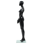 Vidaxl mannequin femme corps complet base verre noir brillant 175 cm 142929_1
