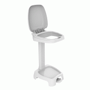 Support sac 120L avec couvercle Gilac - Blanc_1