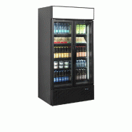 Vitrine réfrigérée noire - 2 portes - Finition contemporaine - FSC1000H BLACK_1