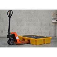 Bac de rétention PE 1240x840x230 + caillebotis - 120L - Caillebotis polyéthylène_1