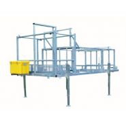 Remorque échafaudage R200 - Tubesca - 160 m² - double essieux, compacte et facile à tracter_1