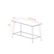 Table haute escape avec repose pieds_1