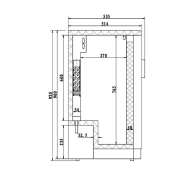 Arrière-bar 2 portes vitrées coulissantes - 223 litres - Thermostat électronique - Éclairage LED - Fermeture à clef - Normes C.E._1