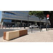 Banc public Banblock - Béton design avec options de sécurité et traitements anti-graffiti_1
