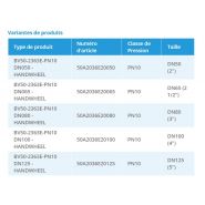 BV50A-2363E-PN10 - Vannes guillotines unidirectionnelles - Belven - Volant - Montage entre brides PN10_1