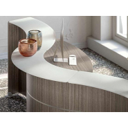 Banque d'accueil modulaire GLASS - Design moderne avec modules personnalisables et finitions variées_1