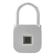 Cadenas électronique digital - couleur nickel satin - ouverture par empreinte digitale - rechargeable USB - THIRARD_1