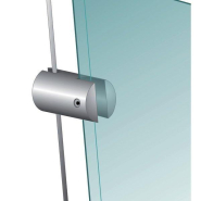 Pince pour porte affiche verticale - acier inox - épaisseur 3.5mm_1