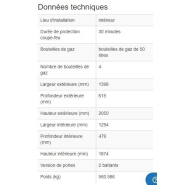 144522W - Armoire coupe-feu pour bouteilles de gaz G30.14 - 30 min de résistance au feu, stockage de 4 bouteilles de 50L_1