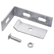 Vidaxl ensemble de 10 connecteurs d'angle mural argenté 144503_1