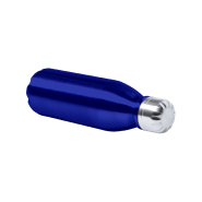 Gourde en aluminium - forme bouteille - 550 ml - couleur bleue - 88 g_1