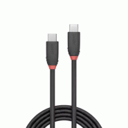 LINDY 0.5m USB 3.1 Type C Cable 3A Black Line_1
