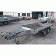 Remorque porte engin tema 3.5t - 3m - 2 essieux_1