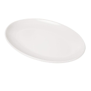 Assiette ovale mélamine ivoire 25,5x18cm - par 15_1
