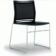 Chaise visiteur empilable So Crémone - P01_1