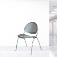 Chaise visiteur Estelle neuf - métal, empilable, usage jusqu'à 8 heures par jour - Bureau Futé_1